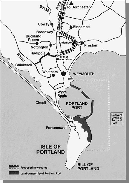 LOCAL ROAD ACCESS MAP TO PORTLAND PORT